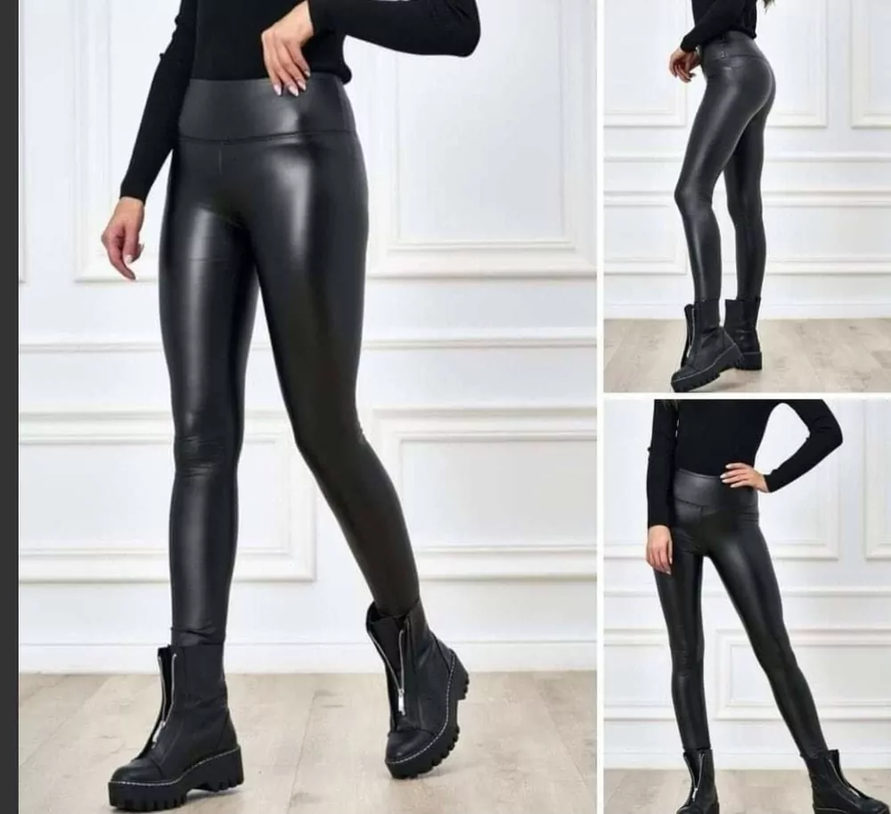 KOŽENÉ LEGINY- ČERNÉ S,M,L,XL