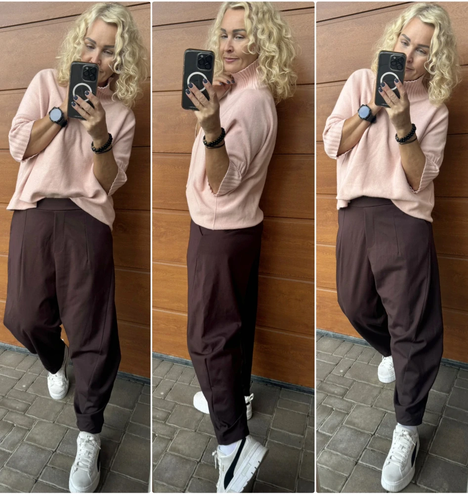 KALHOTOVÉ BAGGY VILMA ČOKOHNĚDÉ