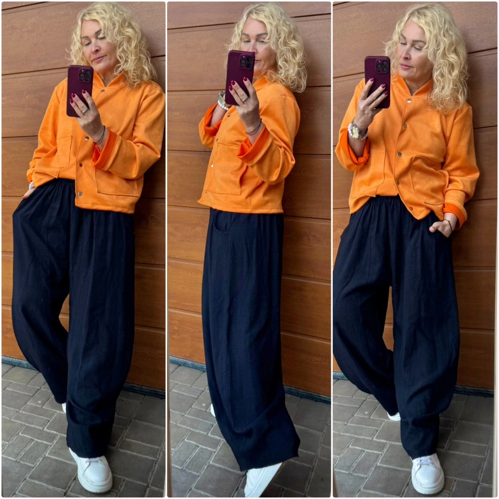 KALHOTY OVERSIZE ČERNÉ L/XL