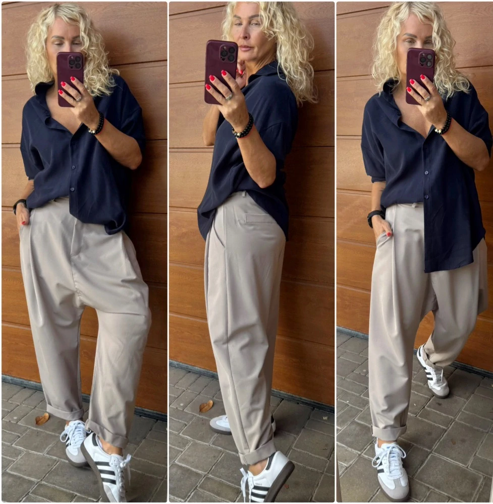 KALHOTOVÉ BAGGY LUX BÉŽOVÉ