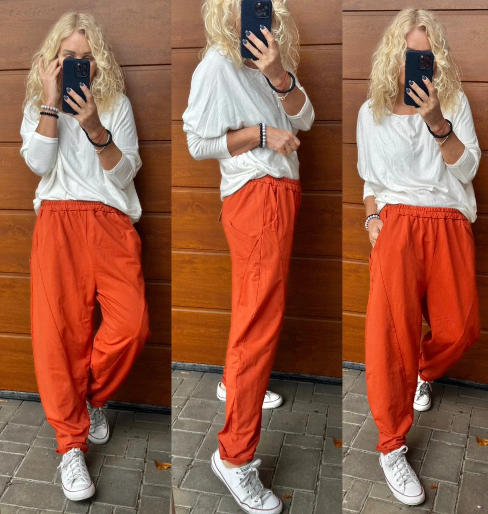 KALHOTOVÉ BAGGY PAULA KAŠTANOVÉ