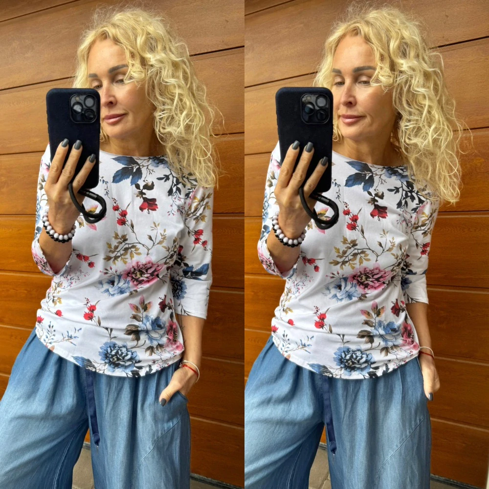 TRIKO KLASIK KVĚT - 3/4 rukáv M/L
