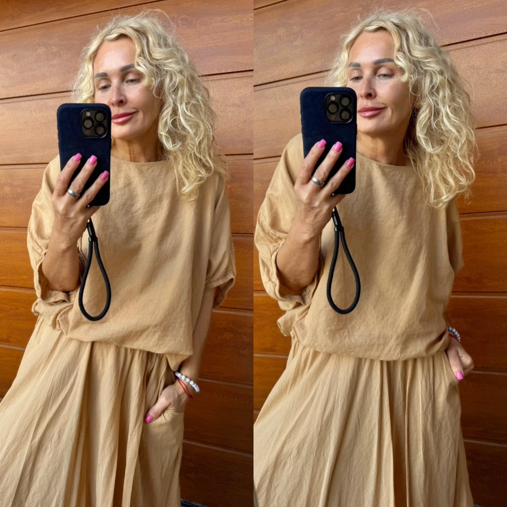 TOP -HALENKA SUMMER -barva camel