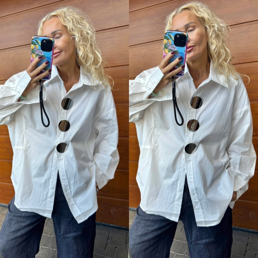 LUX KOŠILE OVERSIZE BÍLÁ