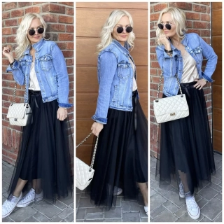 TYLOVÁ SUKNĚ ČERNÁ 