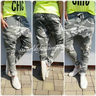 Bavlněné baggy -MASKOVANÉ 
