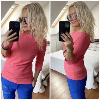 TRIKO KLASIK  - KORÁL   3/4 rukáv S/M