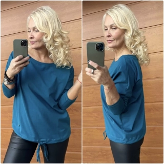 MIKINA JANE -  PETROLEJ  L/XL