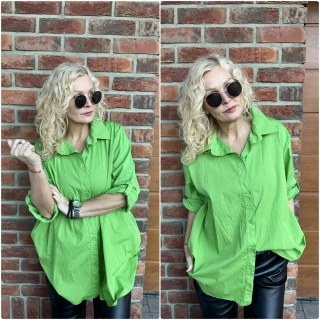 KOŠILE SIMPLE LIMETKA  OVERSIZE