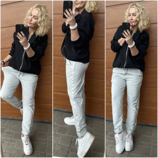 BAVLNĚNÉ BAGGY ŠEDÉ M,L 