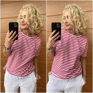 MIKINA JANE  - ČERVENÁ  S/M 