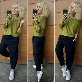 KALHOTOVÉ BAGGY PAULA ČERNÉ