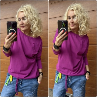MIKINA JANE - TMAVŠÍ LILA   L/XL