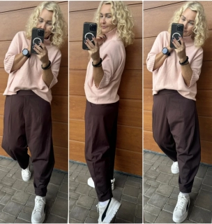 KALHOTOVÉ BAGGY VILMA ČOKOHNĚDÉ 