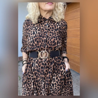 ČERNÝ PRUŽNÝ PÁSEK ZLATAVÝ