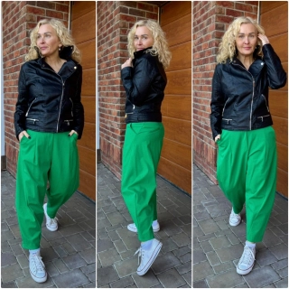 KALHOTOVÉ BAGGY ZELENÉ   VILMA