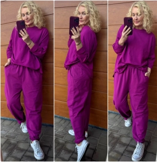KALHOTOVÉ BAGGY PAULA TMAVŠÍ LILA