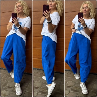  KALHOTOVÉ BAGGY VILMA KRÁLOVSKÉ MODRÉ