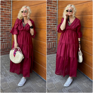 VÍNOVÉ ŠATY LAMBADA