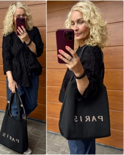 STYLOVÉ KABELKA  PARIS ČERNÁ 