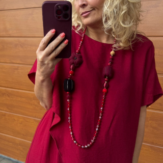 LUXUSNÍ PŘÍVĚŠEK VÍNOVÝ