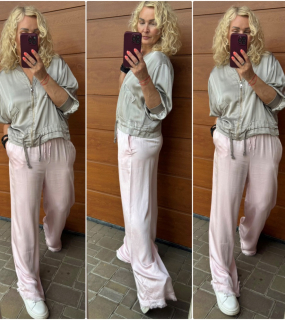 SATÉNOVÉ KALHOTY BABY PINK