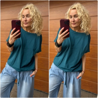 MIKINA JANE - PETROLEJ L/XL