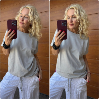 MIKINA JANE - HOLUBÍ ŠEDÁ  L/XL