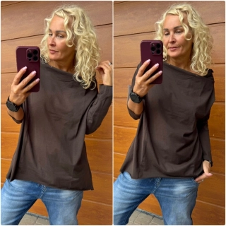 TRIKO OVERSIZE ČOKOHNĚDÉ S,M,L,XL