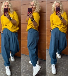 KALHOTOVÉ BAGGY PETROLEJ VILMA
