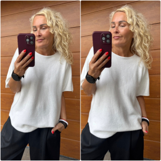 SVETR SMETANA DITA kr.rukáv