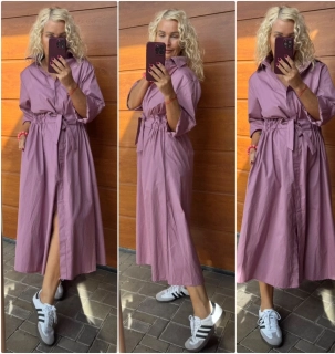 KOŠILOVÉ ŠATY LUX JULIE LILA