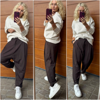 KALHOTOVÉ BAGGY LUX ČOKOHNĚDÉ