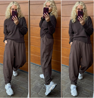 KALHOTOVÉ BAGGY PAULA ČOKOHNĚDÉ