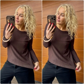TEPLEJŠÍ TRIKO KAREN - ČOKOHNĚDÉ