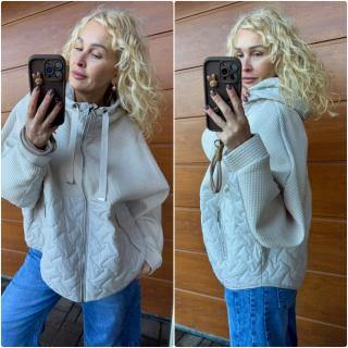 PŘECHODOVÁ BUNDA BÉŽOVÁ