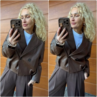 KOŽENKOVÁ BUNDA ČOKO -podšitá