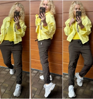 KALHOTOVÉ BAGGY ČOKOHNĚDÉ  S/M