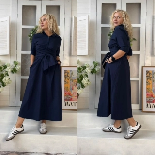 LUX TMAVĚ MODRÉ  ŠATY RENÁTA