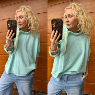 BAVLNĚNÁ MIKINA MINT