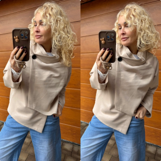 MÁSELKOVÝ  KABÁTEK BÉŽOVÝ  NINA 