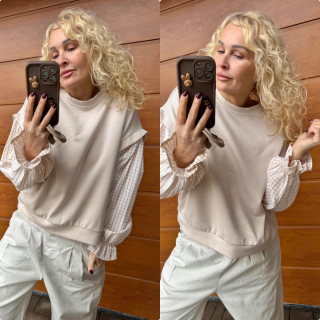 MÁSELKOVÁ MIKINA BÉŽOVÁ 