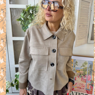 SEMIŠOVÝ KABÁTEK BÉŽOVÝ 