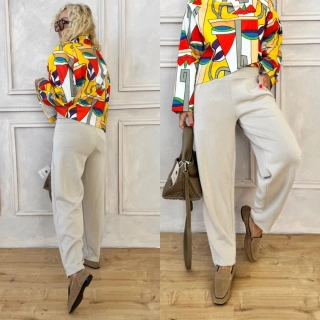 MÁSELKOVÉ BAGGY BÉŽOVÉ S/M