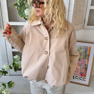 PODŠITÁ BUNDA BÉŽOVÁ 