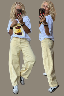 BAVLNĚNÉ RIFLE PRUŽNÉ BARELKY ŽLUTÉ