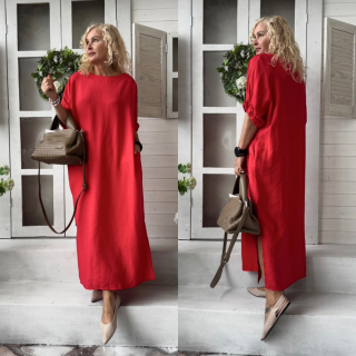 ŠATY ČERVENÉ MAXI 