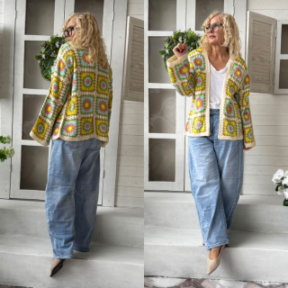 HÁČKOVANÝ TOP MELISA ZELENÝ