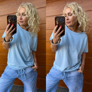 MIKINA JANE - MODRÁ  L/XL