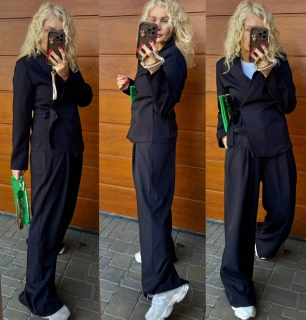 ČERNÝ KOSTÝM  KALHOTY+ SAKO